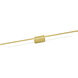 Vega Minor LED 48 inch Brushed Gold Bath Vanity Light Wall Light